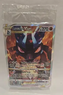Pokemon Lucario VSTAR SWSH291 Crown Zenith ETB Black Star Promo SEALED - Image 1