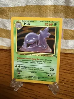 Pokemon TCG - Vintage WOTC - Muk 13/62 Fossil Unlimited (1999) Holo Rare - Image 1