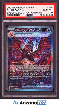 Pokemon 2024 Charizard ex 234/091 Tera SIR Paldean Fates GEM MINT PSA 10 - Image 1