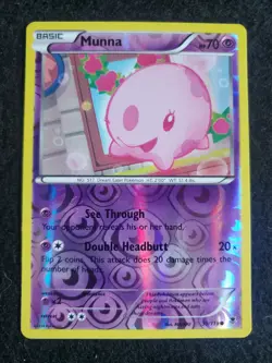 Munna 39/119 Phantom Forces Reverse Holo Pokemon Card - Image 1