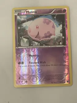 Pokemon - Munna - 39/101 - Common - Reverse Holo - Plasma Blast - NM - Image 1