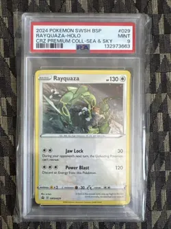 PSA 9 MINT Rayquaza #29 [Holo] Pokemon TCG Swsh Black Star Promo - Image 1