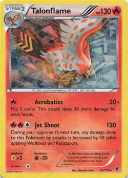 Pokemon - Talonflame #10/119 - XY - Phantom Forces Holo - Image 1