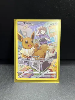 Pokemon TCG Eevee TG11/TG30 SWSH09 Ultra Rare Card Full Art: Brilliant Stars - Image 1