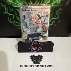 Professor Burnett Pokemon TCG Full Art Holo Rare Silver Tempest TG26/TG30 - Image 1