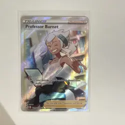 Professor Burnett Pokemon TCG Full Art Holo Rare Silver Tempest TG26/TG30 - Image 2