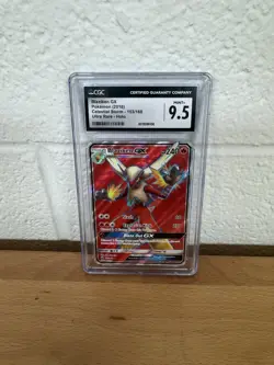 2018 POKEMON CELESTIAL STORM ULTRA RARE - HOLO #153/168 BLAZIKEN GX CGC 9.5 - Image 1