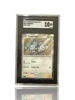 ‼Pokemon Tandemaus 209/091: Paldean Fates Holo GRADE 10~FAST SHIP~SHOOT OFFER💨 - Image 1