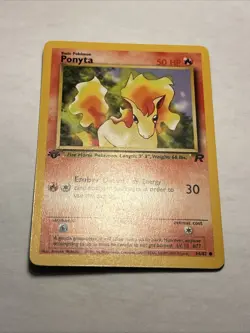 Pokemon TCG 1st Edition Ponyta Team Rocket 64/82 Vintage Card WOTC NM - Image 4