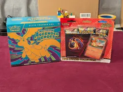 Pokemon Ascended Heroes ETB (Corner Tear) + Tech Sticker Collection (Charmander) - Image 1