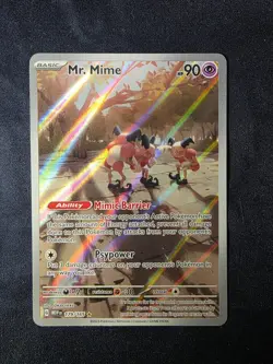 Pokemon Mr. Mime Illustration Rare Sv: Scarlet & Violet 151 Holo 179/165 90 HP - Image 1