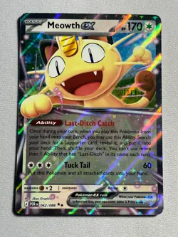 Pokemon Perfect Order MEOWTH EX 062/088 Ultra Rare - Image 1