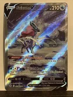 Suicune V 2023 Full Art #GG38 Galarian Gallery Crown Zenith Pokemon English NM - Image 1