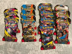 Pokemon TCG Lot of (12) Mega Evolution Sleeved Booster Pack - Image 1