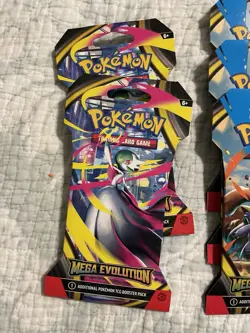 Pokemon TCG Lot of (12) Mega Evolution Sleeved Booster Pack - Image 2