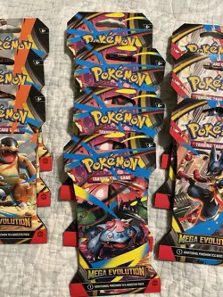 Pokemon TCG Lot of (12) Mega Evolution Sleeved Booster Pack - Image 4