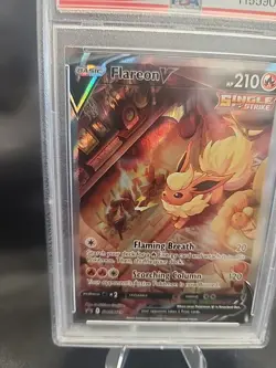 2021 Pokemon - Flareon V SWSH #179 BSP VMAX PREM. COLL. PSA 9 BLACK STAR PROMO - Image 4