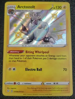 Arctozolt - SV046/SV122 - Shiny Rare Shining Fates Pokemon MINT Pack Fresh - Image 1