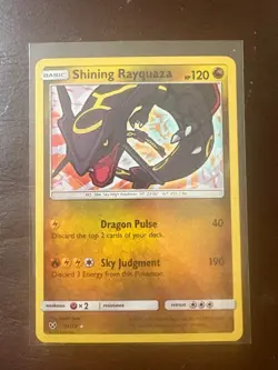 NM Shining Rayquaza Holo Rare 56/73 Pokemon SM Shining Legends English Mint - Image 1