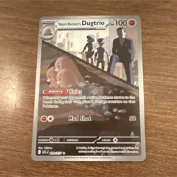 Pokemon Team Rocket's Dugtrio 239/217 ASC Stage 1 Hero 100 HP Rare Holo - Image 1