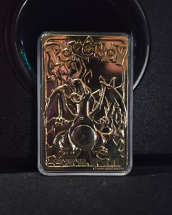 RARE 1999 23K Gold Charizard Pokemon Nintendo With Case (Perfect Condition) - Image 1