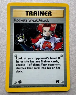 Rocket's Sneak Attack 1st Edition - 16/82 - Pokemon Team Rocket Holo Rare NM - Image 1