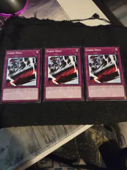 x3 Saber Hole - L26D-ENX27 - Common YuGiOh - Image 1