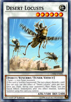 Yugioh! Desert Locusts CHIM-EN082 Common 1st Ed Near Mint!! - Image 1
