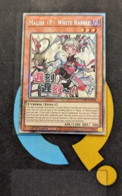 RA05-EN136 Maliss P White Rabbit Variant Art Starlight Rare 1st Ed YuGiOh - Image 1