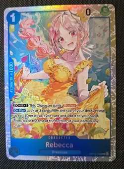 One Piece Card Game TCG Rebecca OP15-053 SR M/NM Condition - Image 2