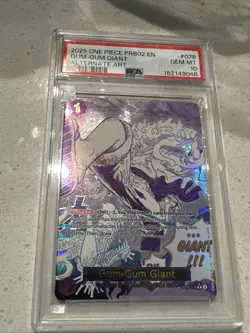 One Piece Gum-Gum Giant OP09-078 Vol. 2 Foil Alternate Art PSA 10 2025 EN - Image 3