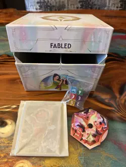 Disney Lorcana Fabled Illumineer’s Trove Extras Box Dividers Counter NO PACKS - Image 1