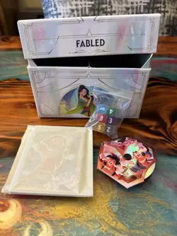 Disney Lorcana Fabled Illumineer’s Trove Extras Box Dividers Counter NO PACKS - Image 5