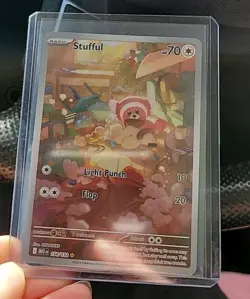 POKEMON MEGA EVOLUTION IR STUFFUL ILLUSTRATION RARE FULL ART 154/132 - Image 1
