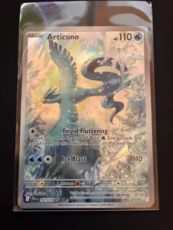 Pokemon TCG Articuno 161/159 Journey Together Illustration Card IR NM Condition - Image 1