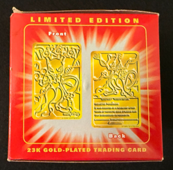 1999 Burger King Pokemon Gold Cards EMPTY BOX Mewtwo Red - Image 4