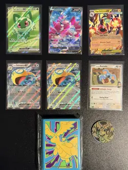 Ascended Heroes Pokemon Card lot x10 Card’s NM/M x2 ETB Promo’s, Sleeves & Coin - Image 4