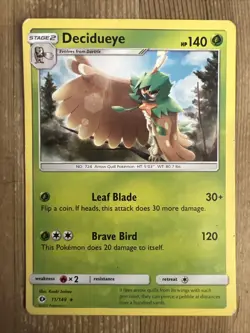 Decidueye 11/149 - Sun & Moon - Pokemon 2017 Non-Holo Rare TCG Card HP - Image 1