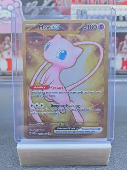 2023 POKEMON SV 151 UPC PROMO #205/165 MEW EX GOLD METAL CARD - Image 1