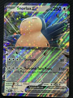 Pokemon Snorlax ex 076/131 Sv: Prismatic Evolutions Double Rare Holo 260HP Card - Image 1