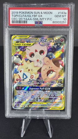 PSA 10 - Togepi & Cleffa & Igglybuff GX 143a/236 Alt Art Tag Team - Pokemon Card - Image 1