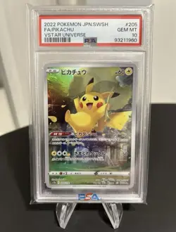 Pikachu PSA 10 AR FA 205/172 s12a Vstar Universe Card Pokemon Japanese - Image 1