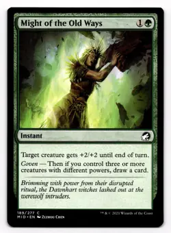 MTG Innistrad Midnight Hunt Might of the Old Ways 189/277 Magic the Gathering - Image 1