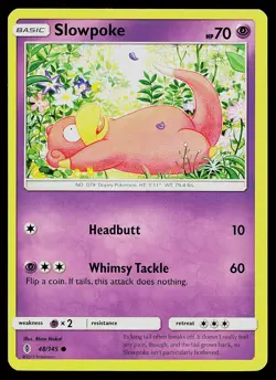 Pokemon Card Guardians Rising Slowpoke 48/145 Common - Image 1