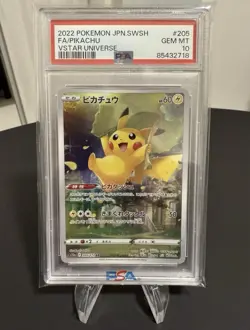 Pikachu PSA 10 AR FA 205/172 s12a Vstar Universe Card Pokemon Japanese - Image 1
