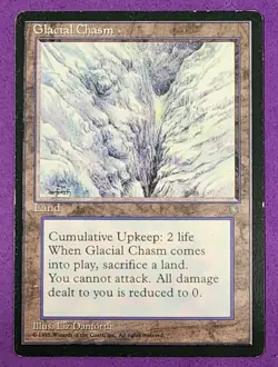 MTG Magic The Gathering - Glacial Chasm - Ice Age LP (Lightly Played) - Image 1
