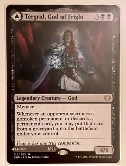 X 1 Tergrid, God of Fright / Tergid's Lantern NM-M KHM 112 MTG Magic - Image 1
