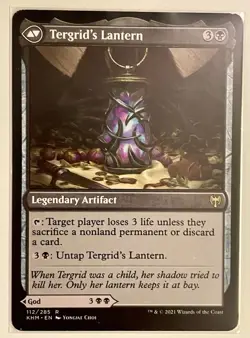 X 1 Tergrid, God of Fright / Tergid's Lantern NM-M KHM 112 MTG Magic - Image 2