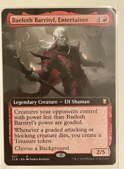 Baeloth Barrityl, Entertainer (Extended Art) Commander Legends: Battle for Baldu - Image 1