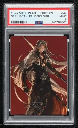 Sephiroth Fabled Soldier Magic: Final Fantasy Art Series PSA 9 MINT - Image 1